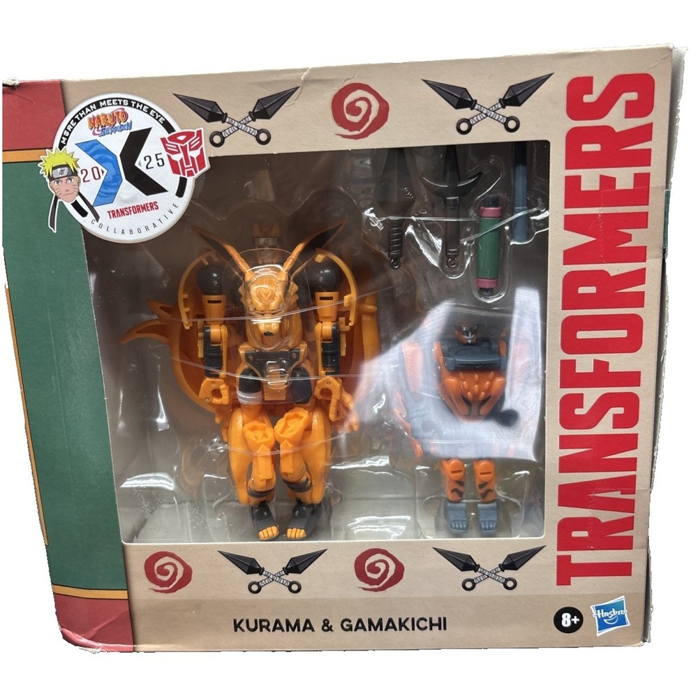 Transformers X‎ Naruto 2025 Exclusive Kurama Gamakichi New Sealed Mattel